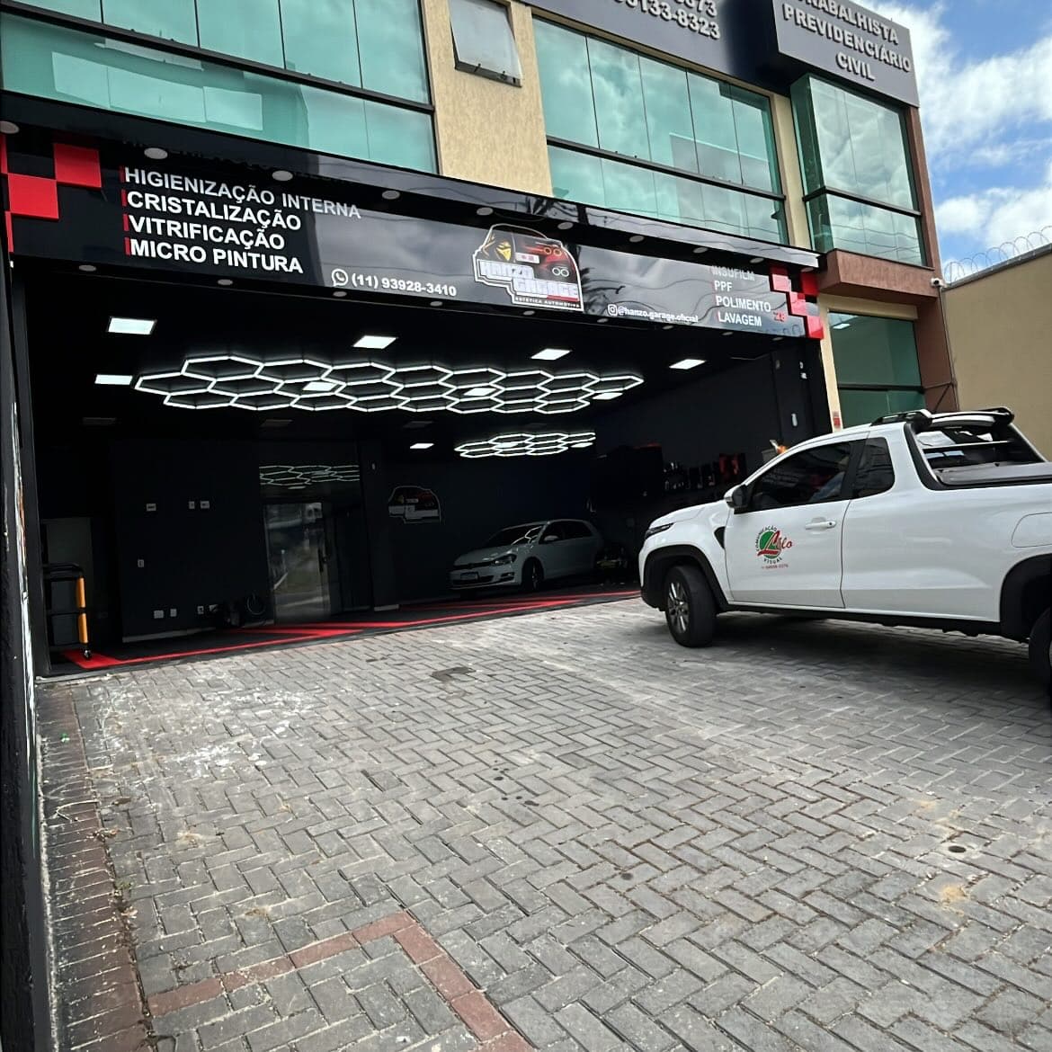 Hanza Estética Automotiva, projeto realizado pela Lelo Comunicação Visual